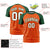 Custom Orange Green Personalized Star Pattern Raglan Sleeves Performance T-Shirt