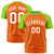 Custom Orange Neon Green Personalized Star Pattern Raglan Sleeves Performance T-Shirt