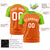 Custom Orange Neon Green Personalized Star Pattern Raglan Sleeves Performance T-Shirt