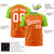 Custom Orange Neon Green Personalized Star Pattern Raglan Sleeves Performance T-Shirt