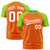 Custom Orange Neon Green Personalized Star Pattern Raglan Sleeves Performance T-Shirt