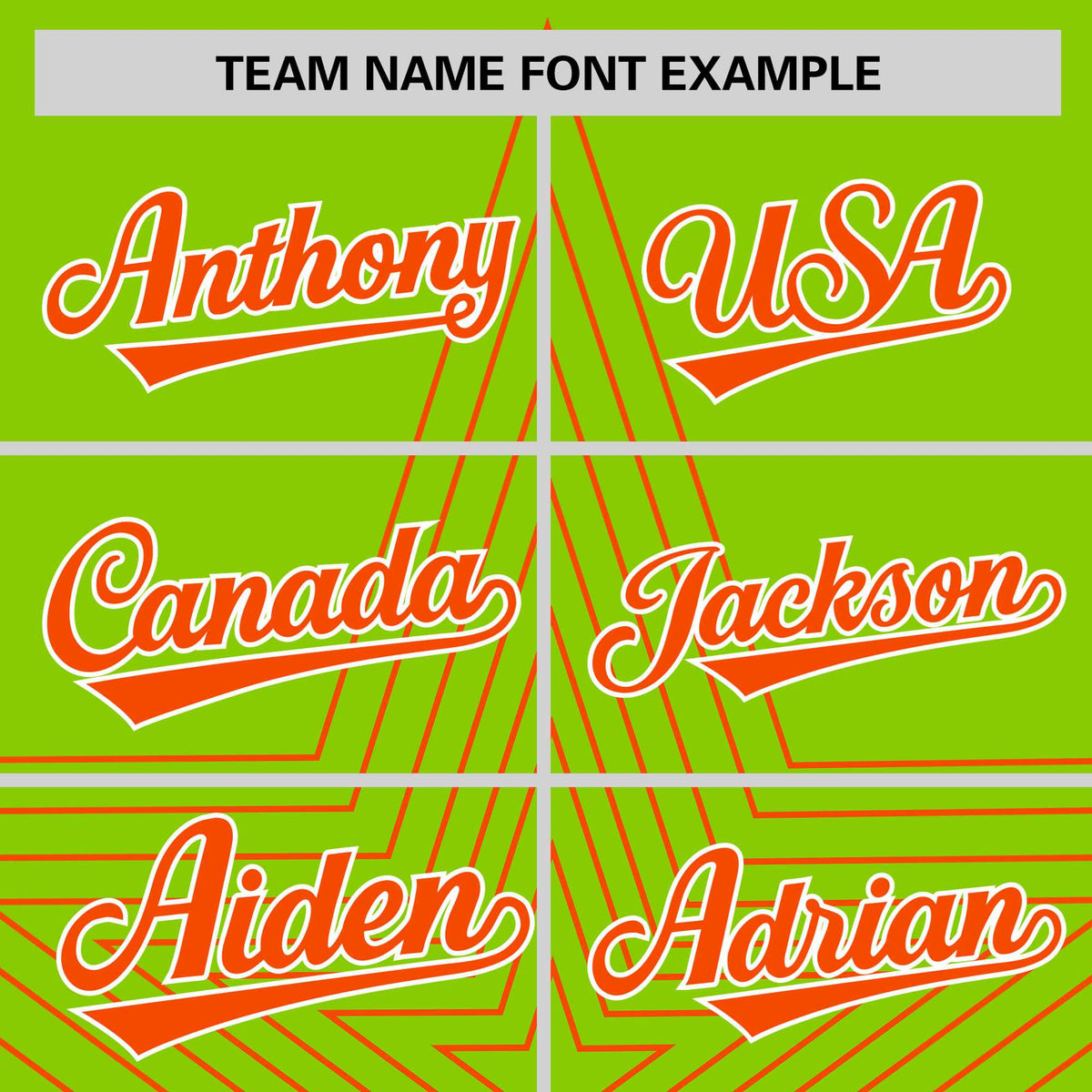 Custom Neon Green Orange Personalized Star Pattern Raglan Sleeves Performance T-Shirt