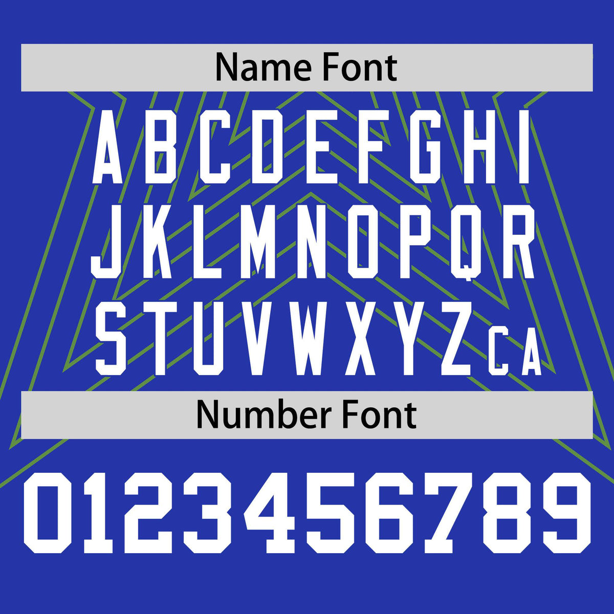 Custom Royal Blue Neon Green Personalized Star Pattern Raglan Sleeves Performance T-Shirt