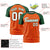 Custom Orange Green Personalized Star Pattern Raglan Sleeves Performance T-Shirt