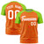 Custom Orange Neon Green Personalized Star Pattern Raglan Sleeves Performance T-Shirt