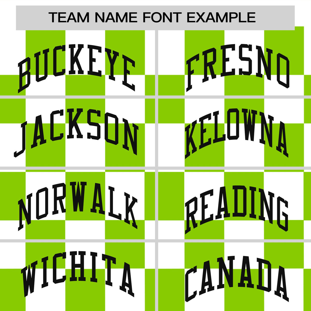 Custom White Neon Green Crew neck Plaid Pattern Personalized Performance T-Shirt