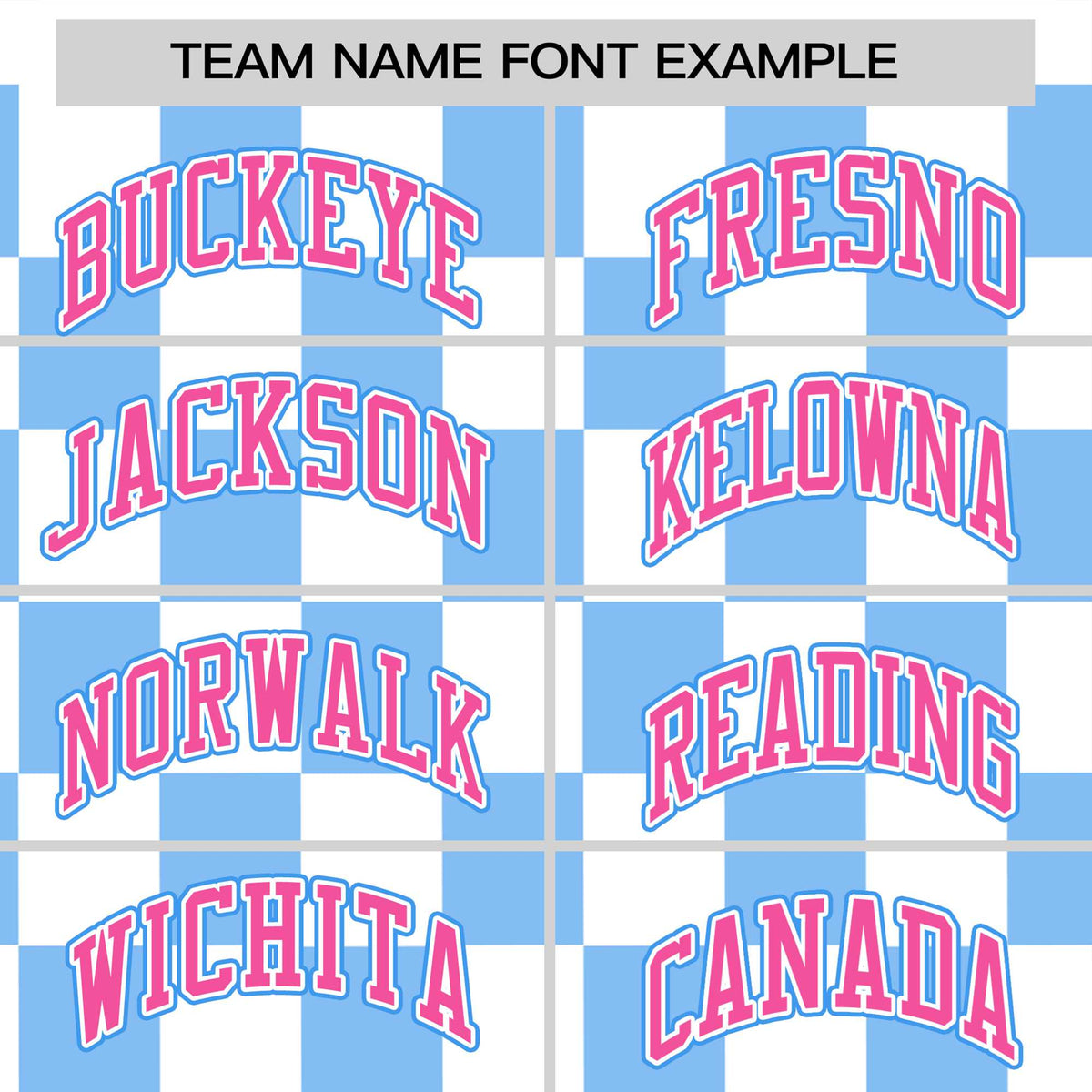 Custom White Powder Blue Crew neck Plaid Pattern Personalized Performance T-Shirt