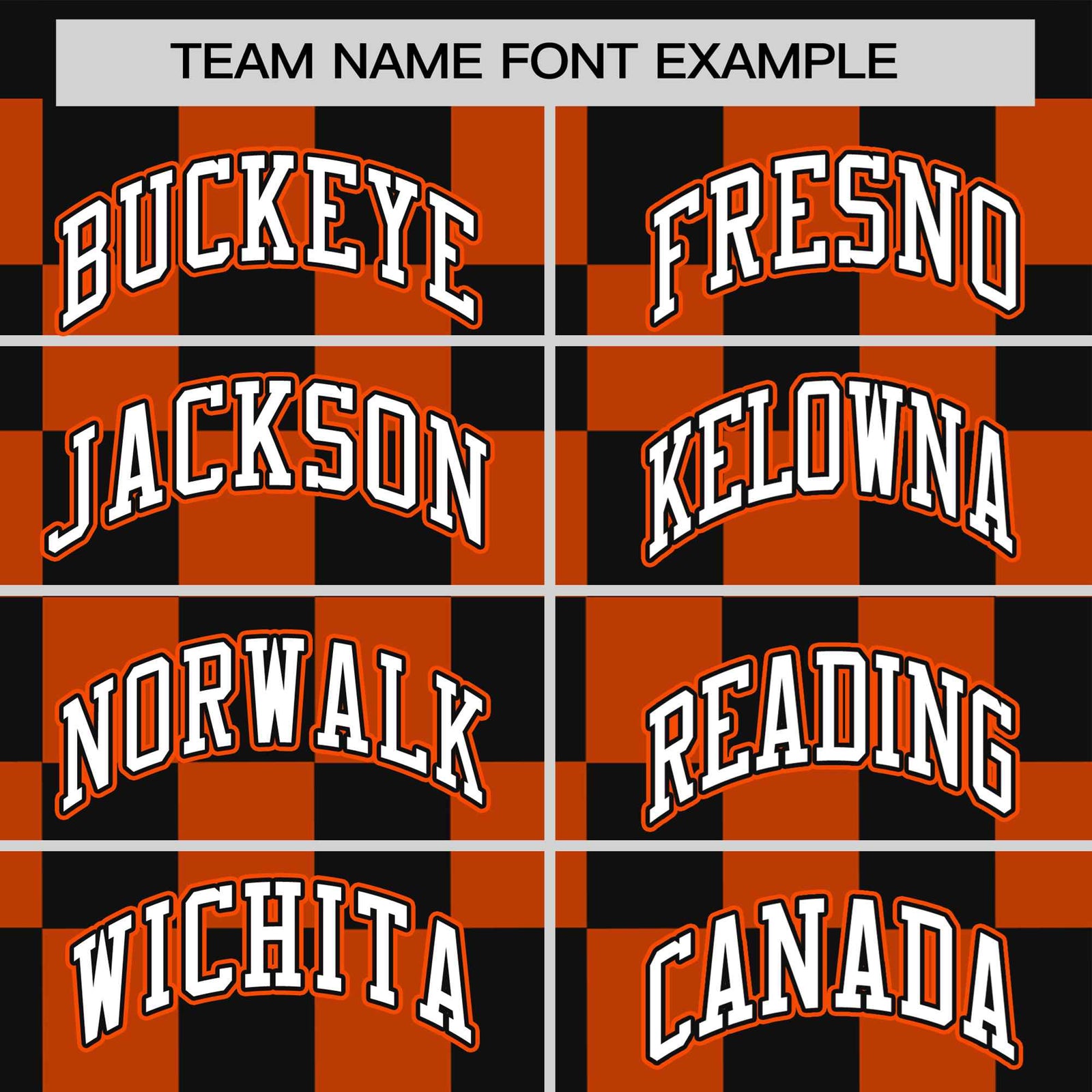 Custom Black Orange Crew neck Plaid Pattern Personalized Performance T-Shirt