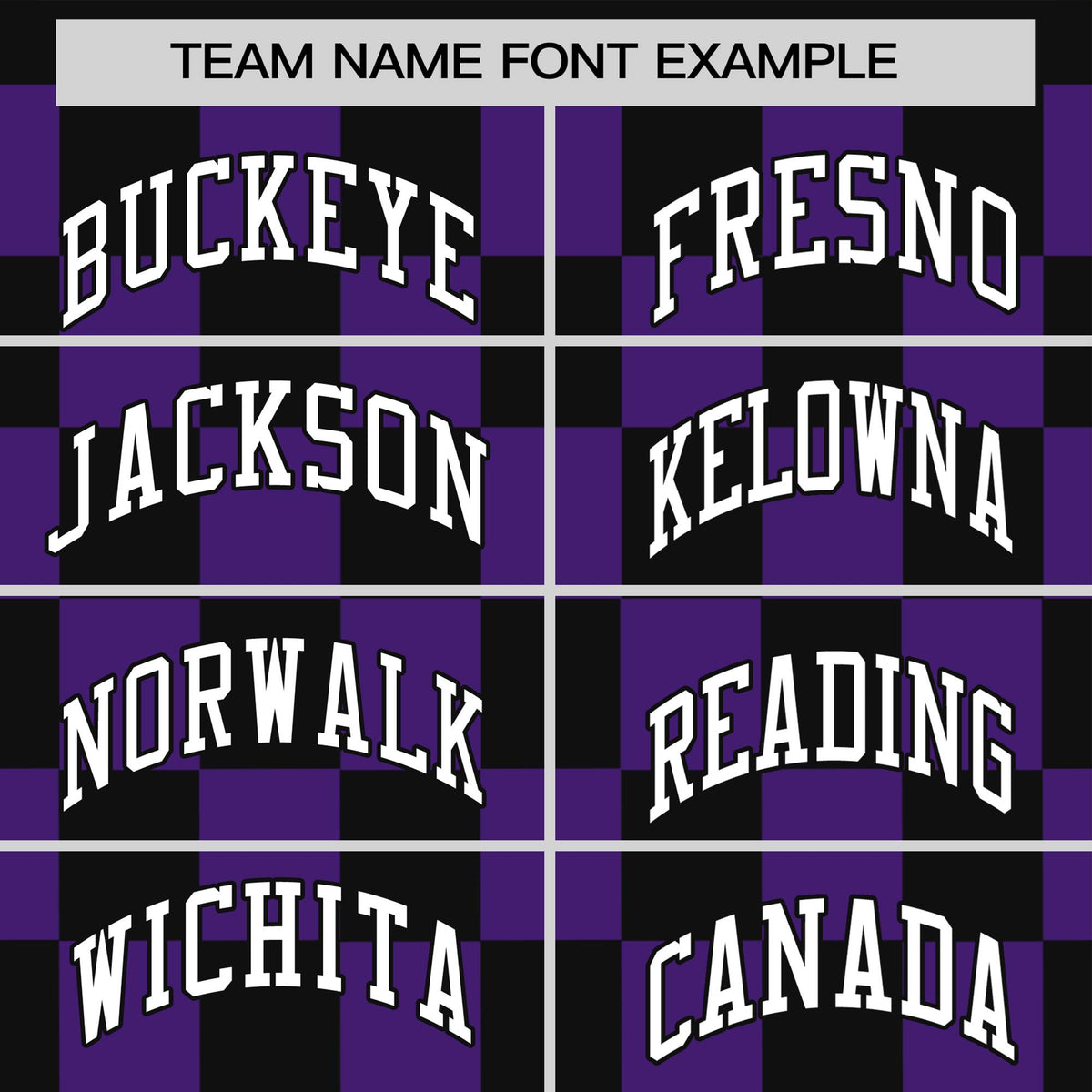 Custom Black Purple Crew neck Plaid Pattern Personalized Performance T-Shirt