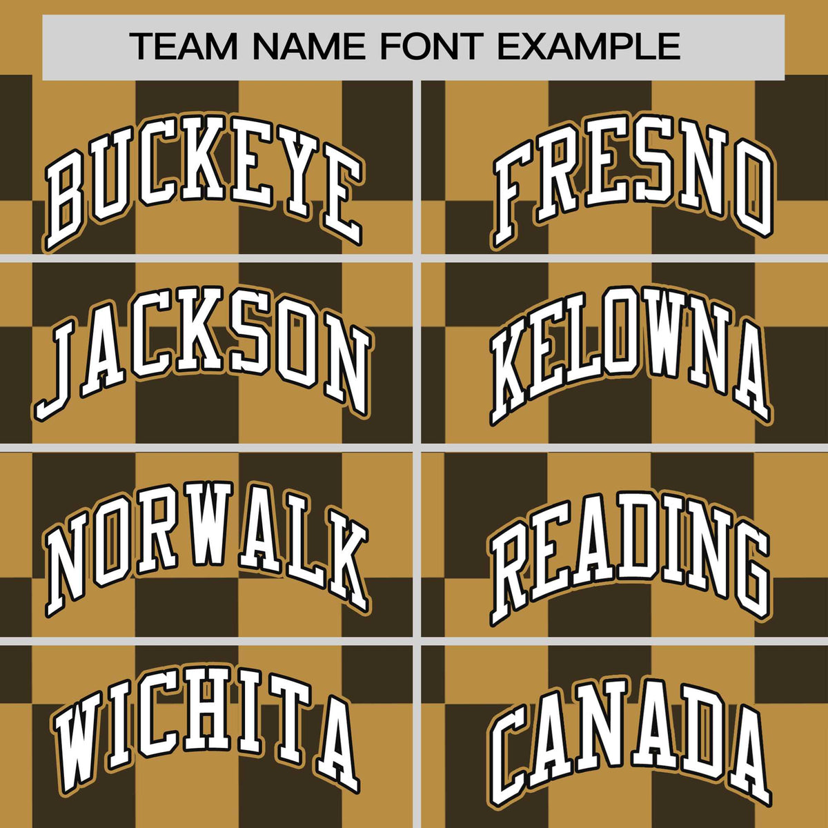 Custom Old Gold Black Crew neck Plaid Pattern Personalized Performance T-Shirt