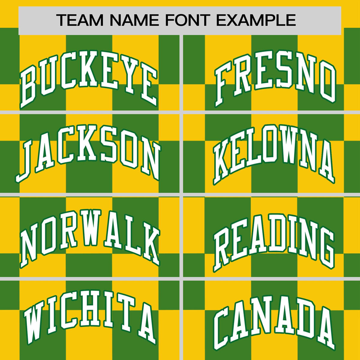 Custom Gold-01 Kelly Green Crew neck Plaid Pattern Personalized Performance T-Shirt
