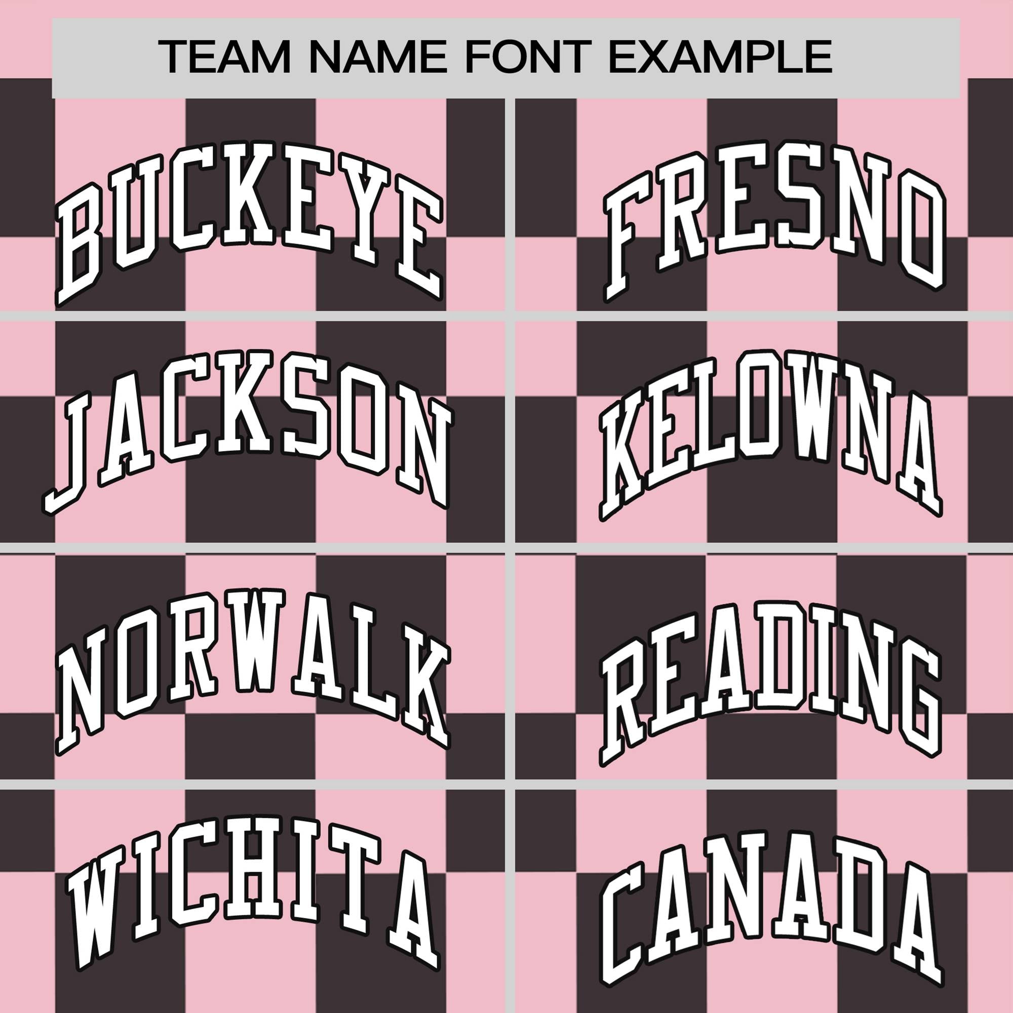 Custom Light Pink Black Crew neck Plaid Pattern Personalized Performance T-Shirt