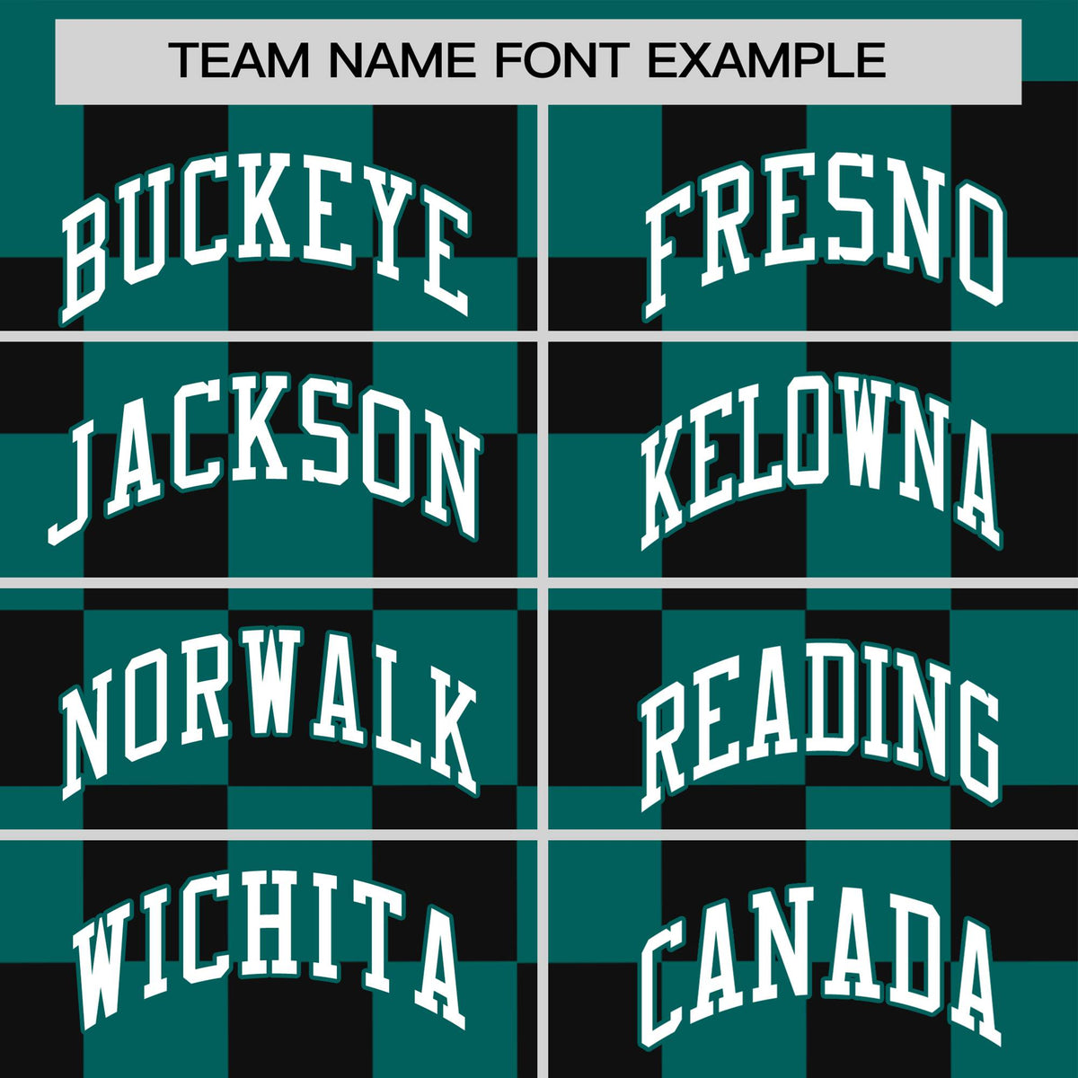 Custom Green Aqua Crew neck Plaid Pattern Personalized Performance T-Shirt