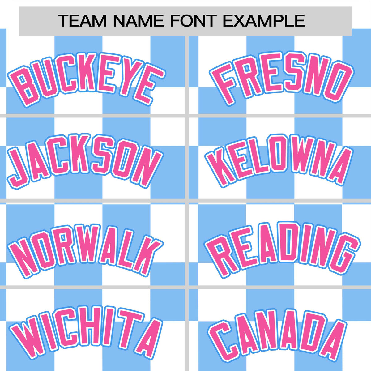Custom White Powder Blue Crew neck Plaid Pattern Personalized Performance T-Shirt