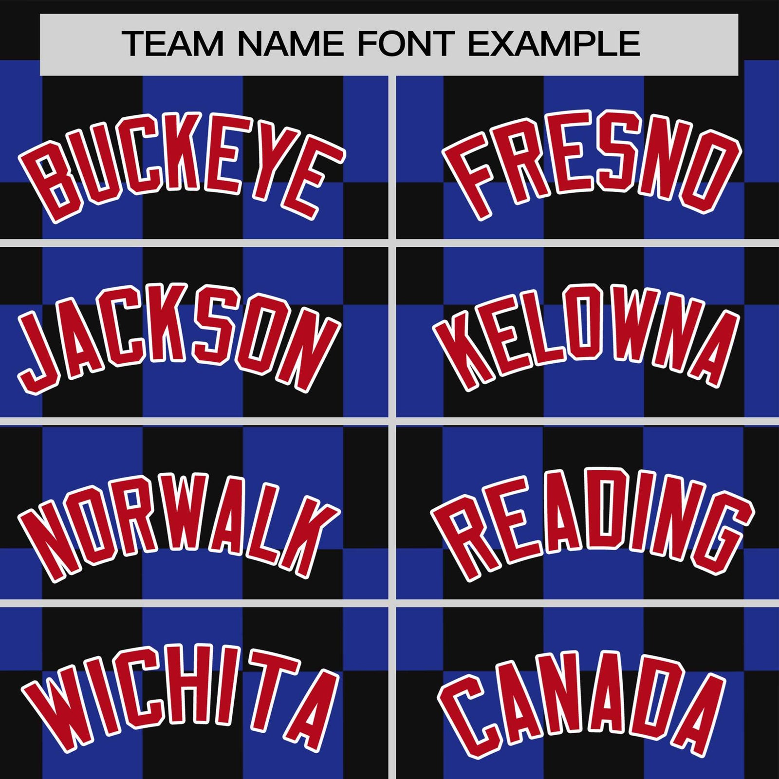 Custom Black Royal Blue Crew neck Plaid Pattern Personalized Performance T-Shirt