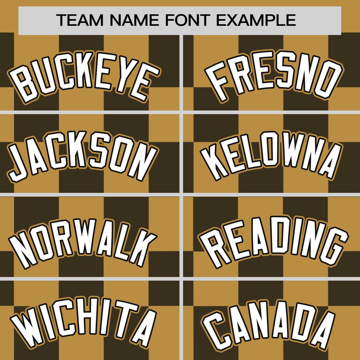 Custom Old Gold Black Crew neck Plaid Pattern Personalized Performance T-Shirt