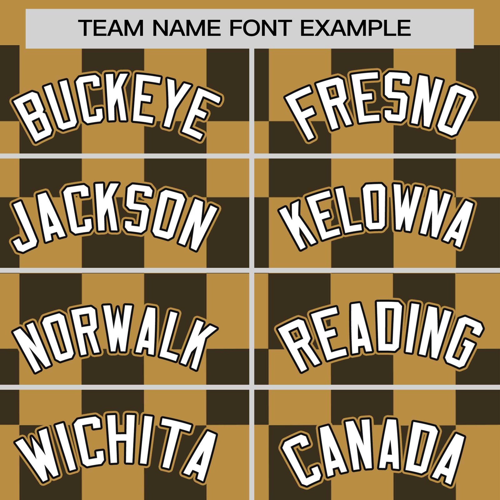 Custom Old Gold Black Crew neck Plaid Pattern Personalized Performance T-Shirt
