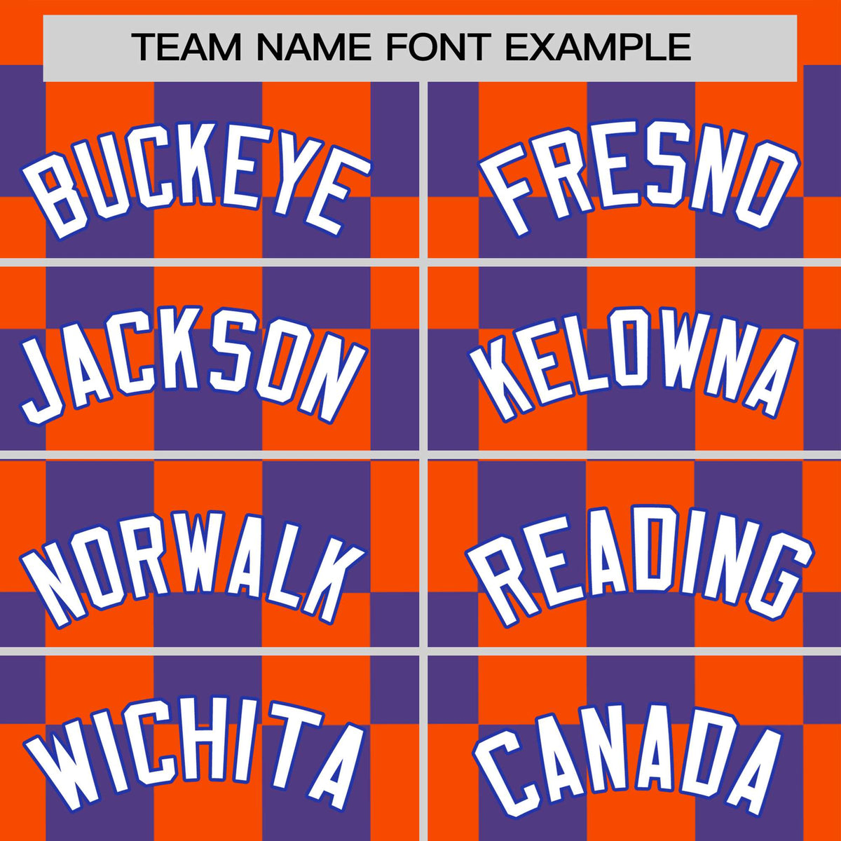 Custom Orange Purple Crew neck Plaid Pattern Personalized Performance T-Shirt