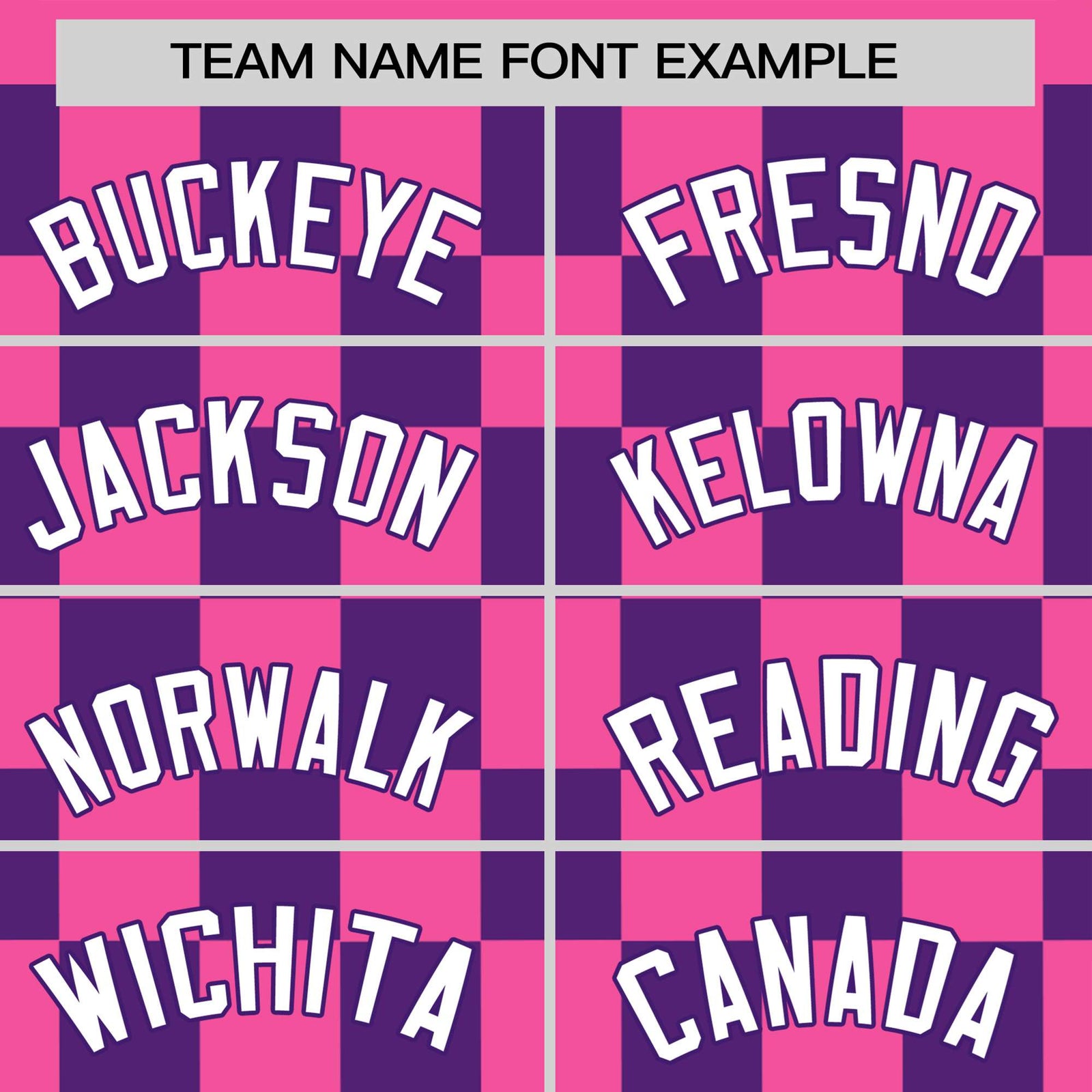 Custom Pink Purple Crew neck Plaid Pattern Personalized Performance T-Shirt