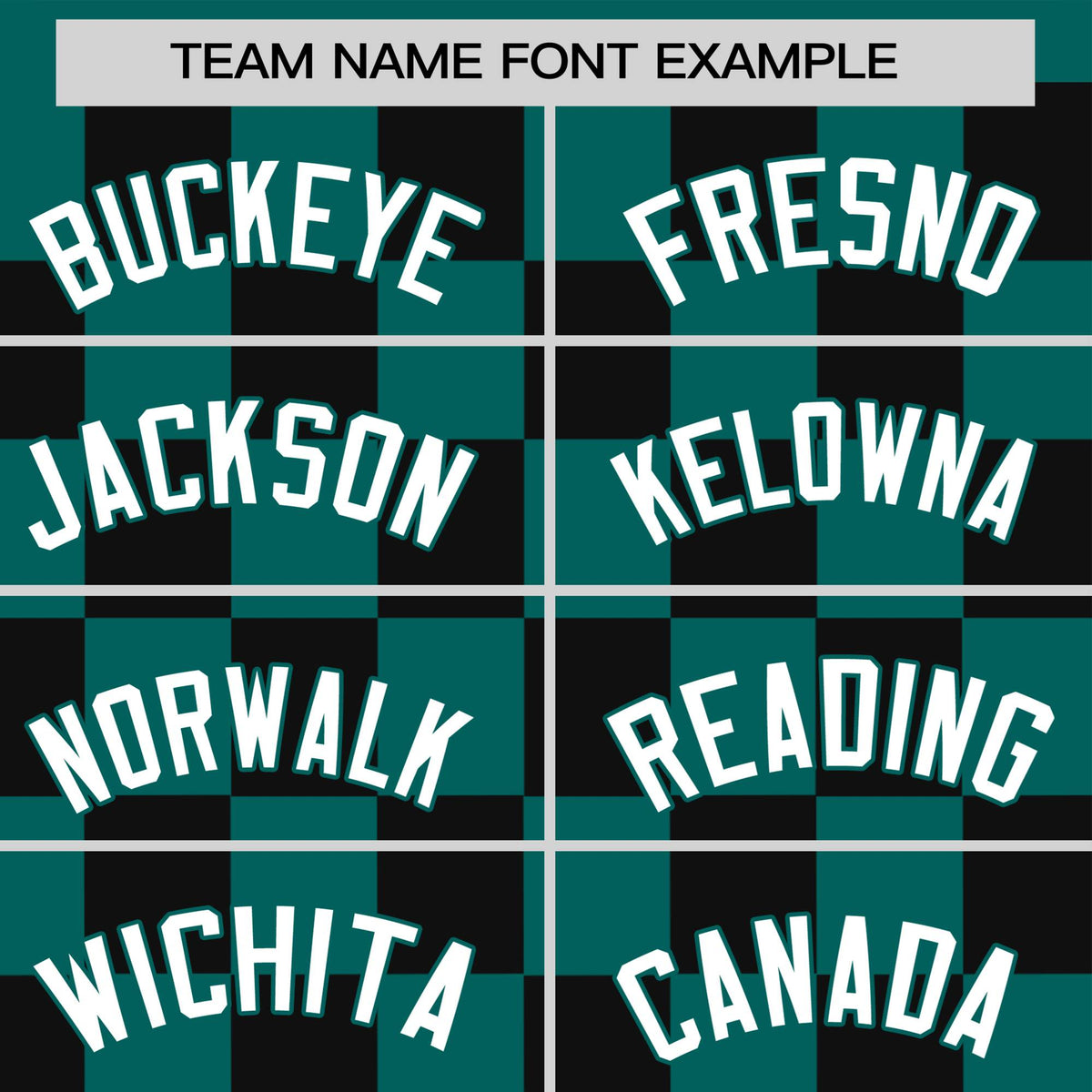 Custom Green Aqua Crew neck Plaid Pattern Personalized Performance T-Shirt