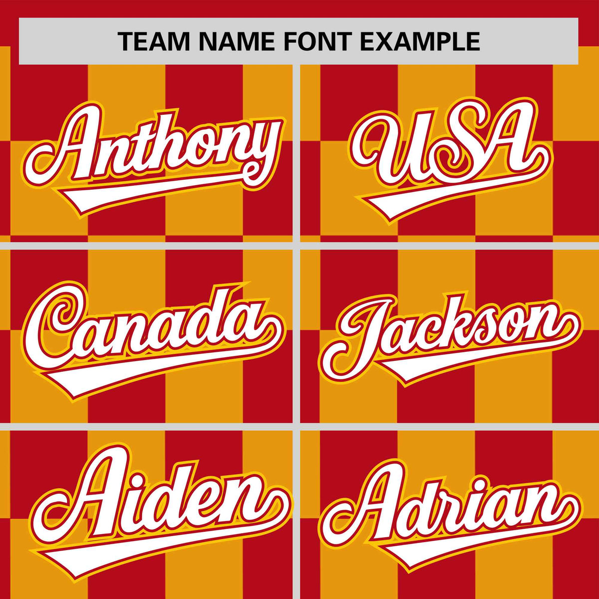 Custom Red Yellow Crew neck Plaid Pattern Personalized Performance T-Shirt