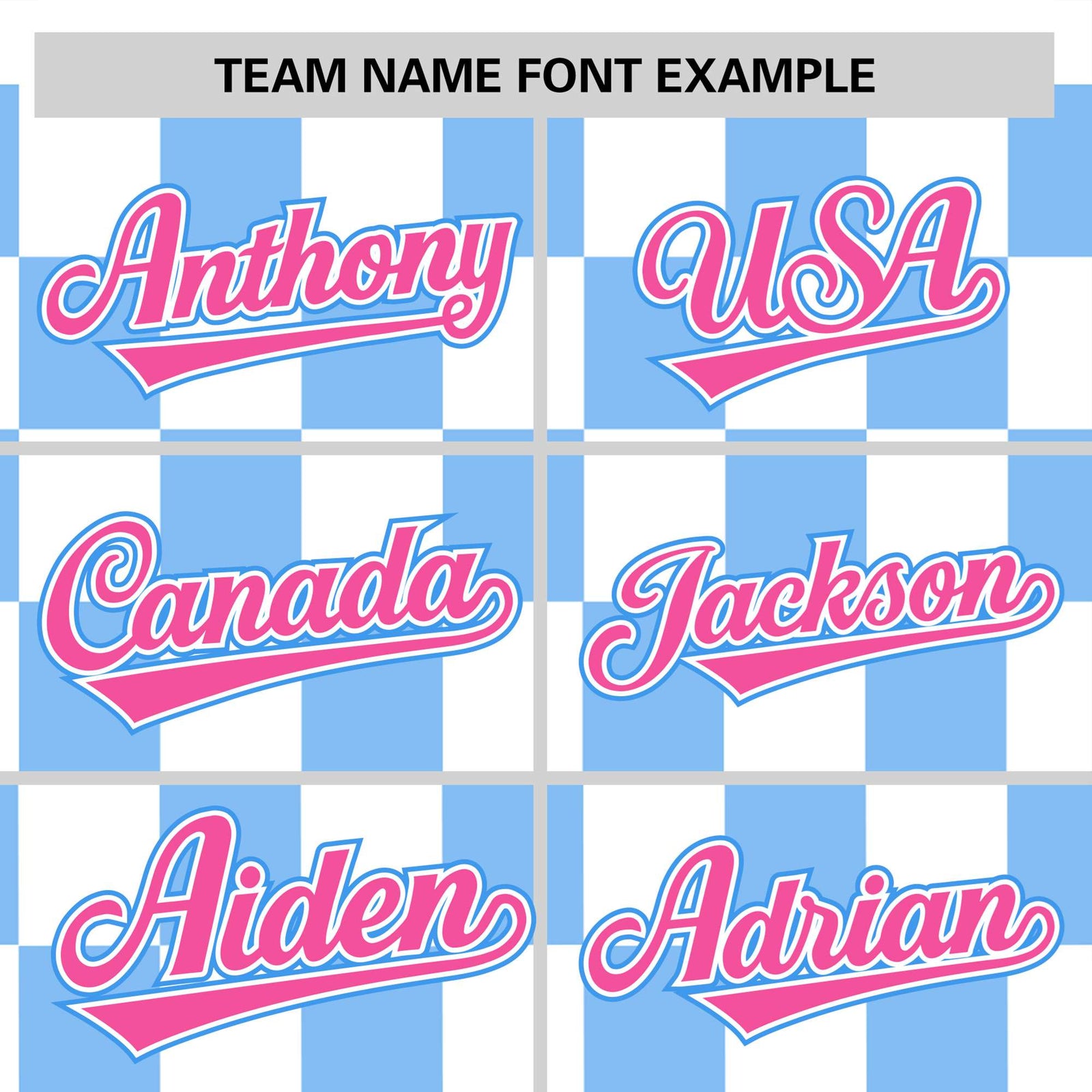 Custom White Powder Blue Crew neck Plaid Pattern Personalized Performance T-Shirt