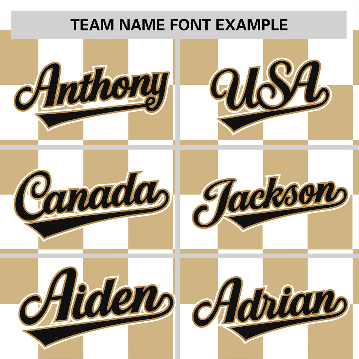 Custom White Old Gold Crew neck Plaid Pattern Personalized Performance T-Shirt