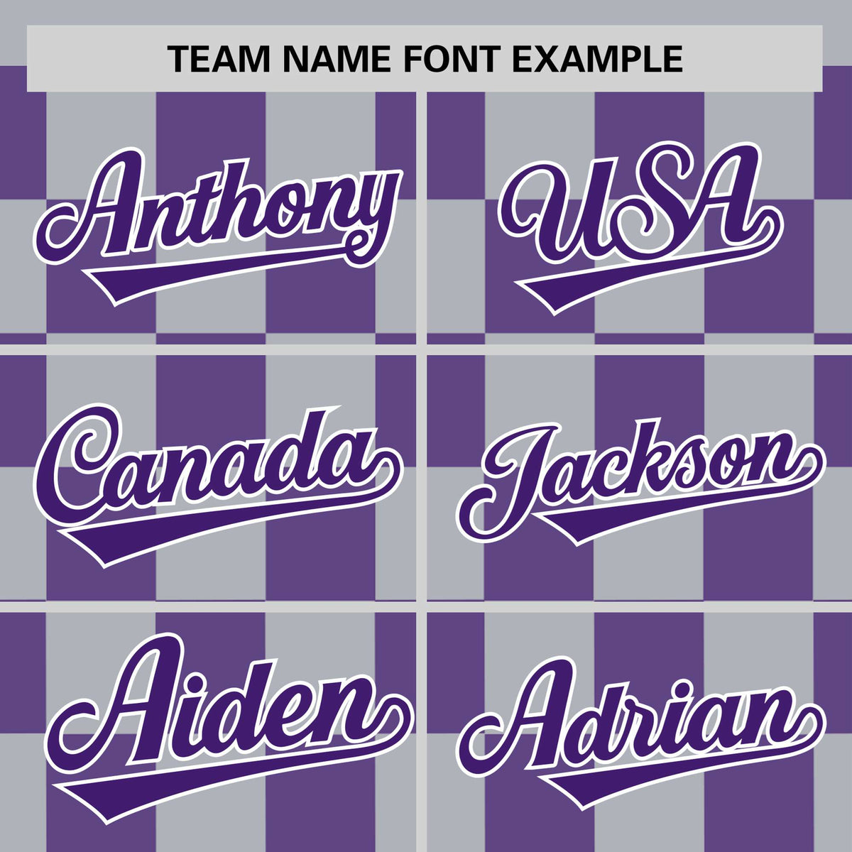Custom Gray Purple Crew neck Plaid Pattern Personalized Performance T-Shirt