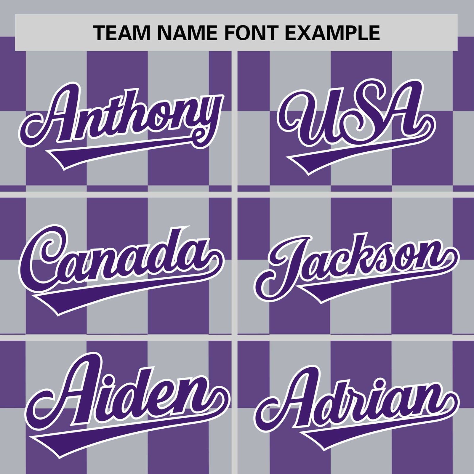 Custom Gray Purple Crew neck Plaid Pattern Personalized Performance T-Shirt