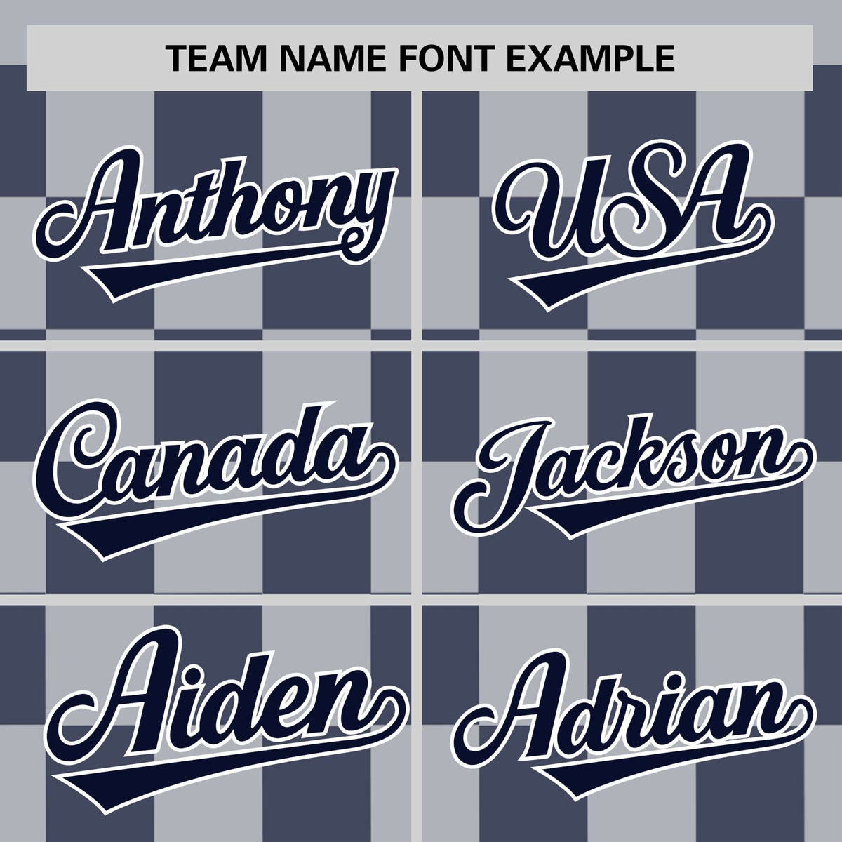 Custom Gray Navy Crew neck Plaid Pattern Personalized Performance T-Shirt