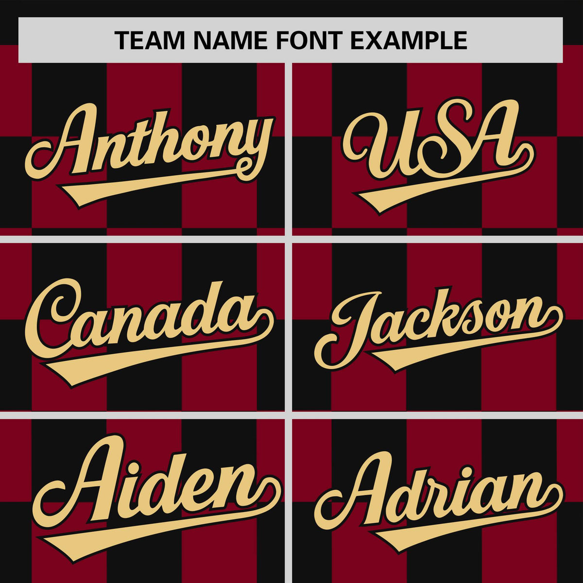 Custom Black Crimson Crew neck Plaid Pattern Personalized Performance T-Shirt