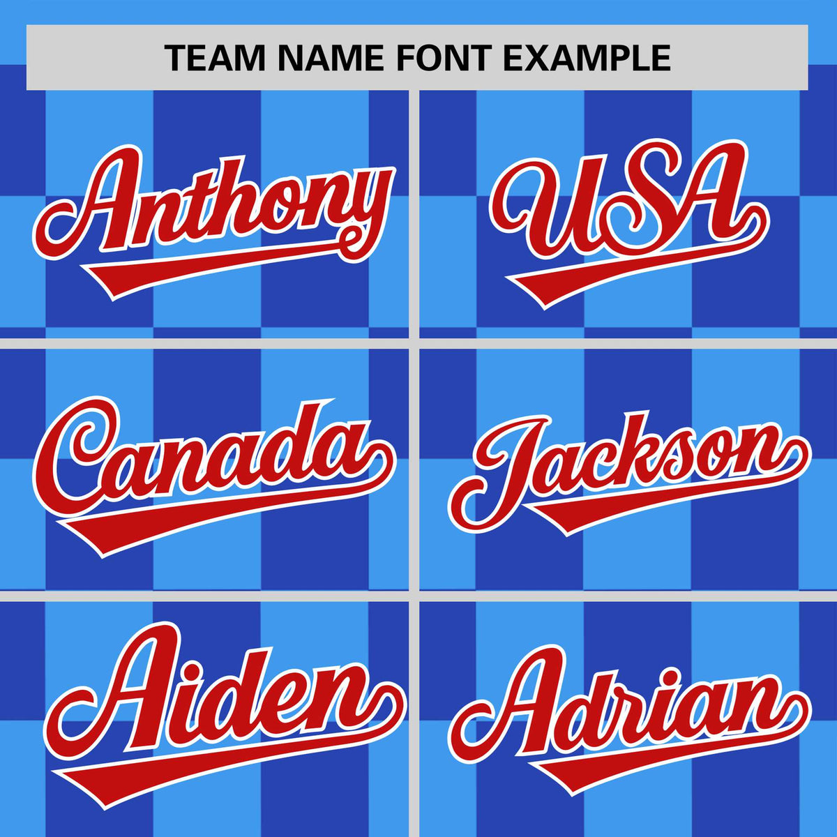 Custom Powder Blue Red Crew neck Plaid Pattern Personalized Performance T-Shirt