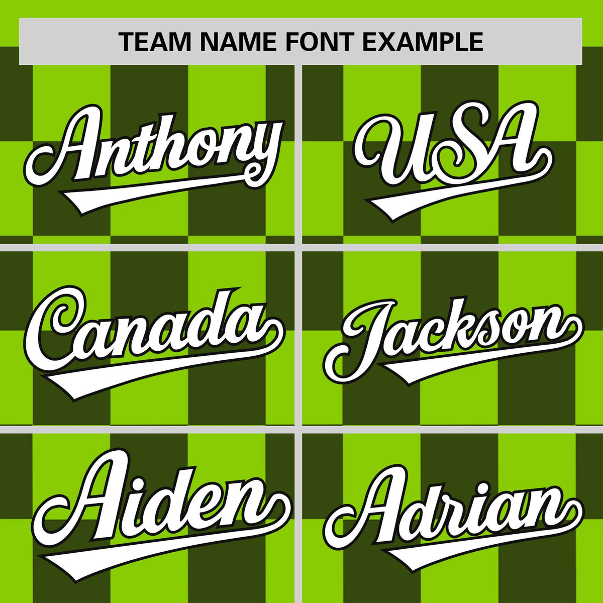 Custom Neon Green Navy Crew neck Plaid Pattern Personalized Performance T-Shirt
