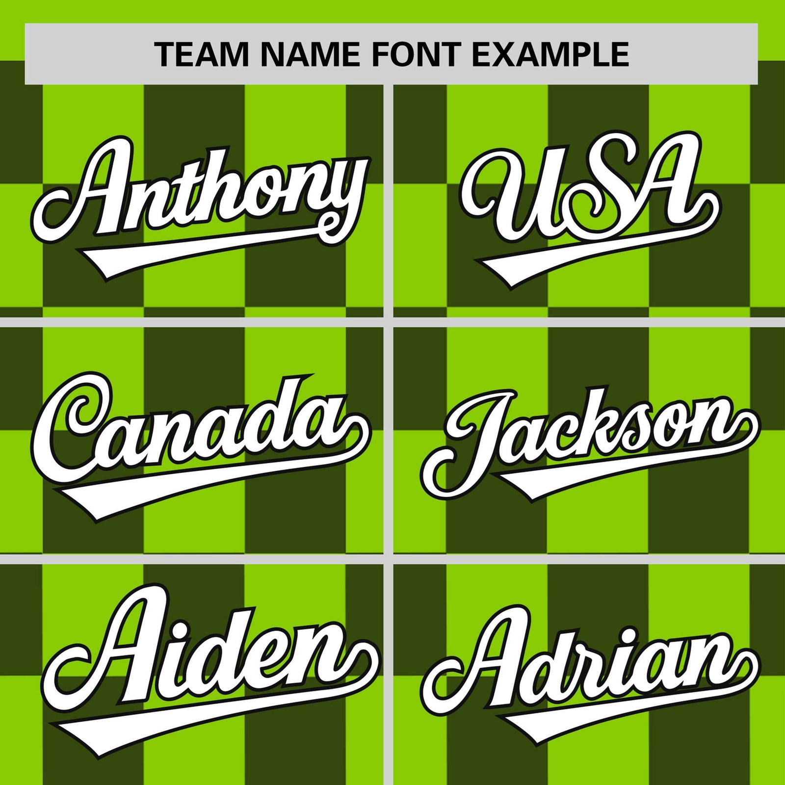 Custom Neon Green Navy Crew neck Plaid Pattern Personalized Performance T-Shirt