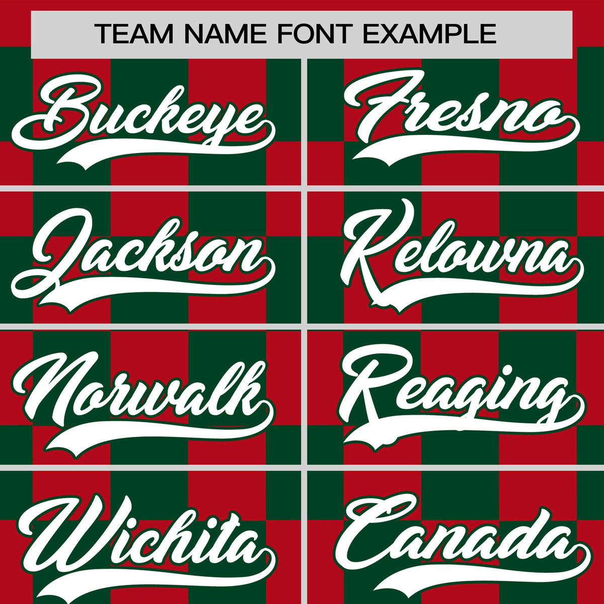 Custom Red Green Crew neck Plaid Pattern Personalized Performance T-Shirt