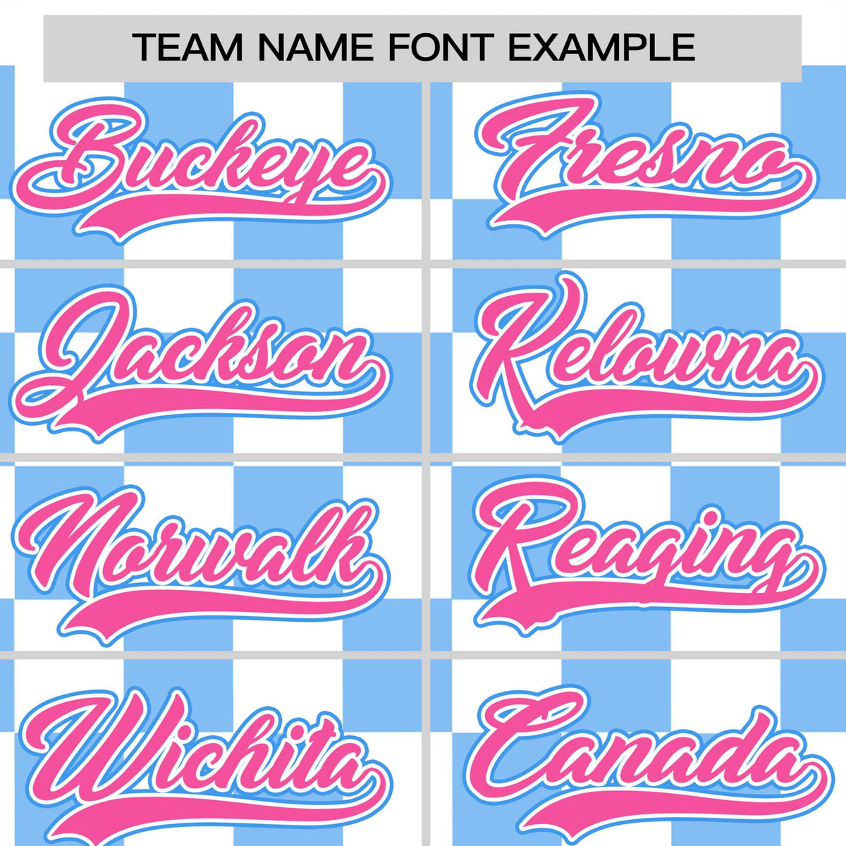 Custom White Powder Blue Crew neck Plaid Pattern Personalized Performance T-Shirt