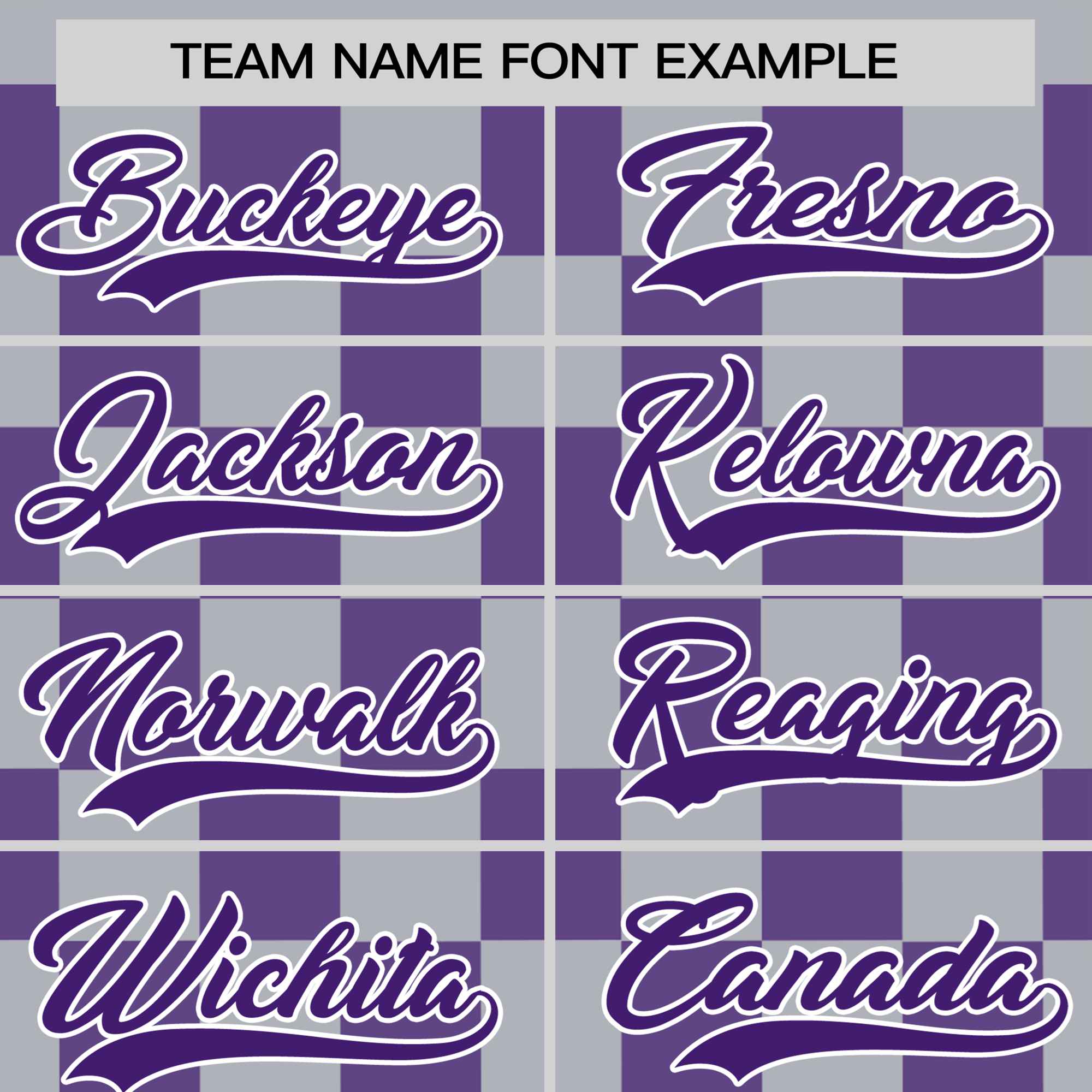 Custom Gray Purple Crew neck Plaid Pattern Personalized Performance T-Shirt