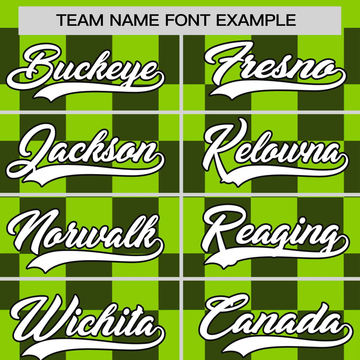 Custom Neon Green Navy Crew neck Plaid Pattern Personalized Performance T-Shirt
