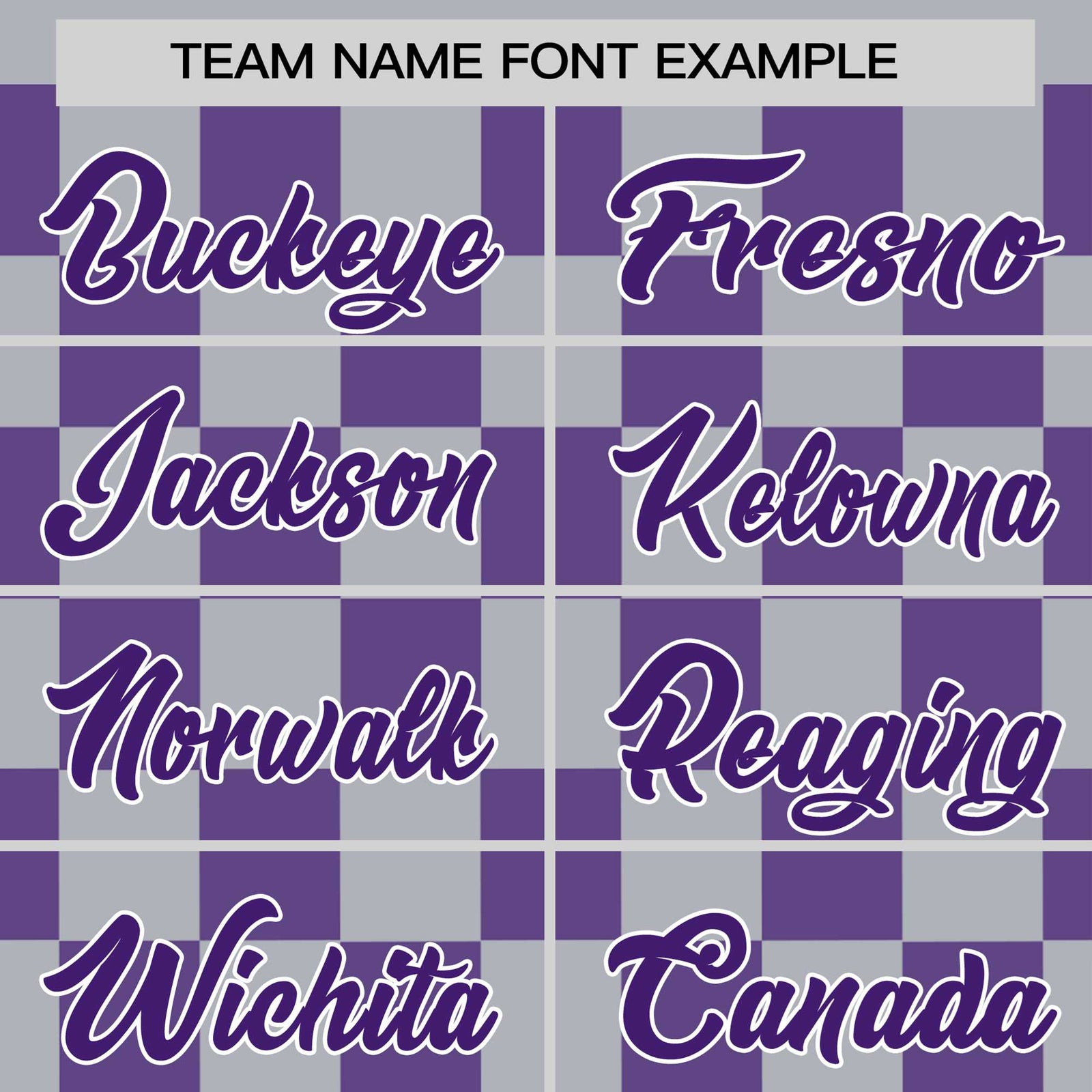 Custom Gray Purple Crew neck Plaid Pattern Personalized Performance T-Shirt