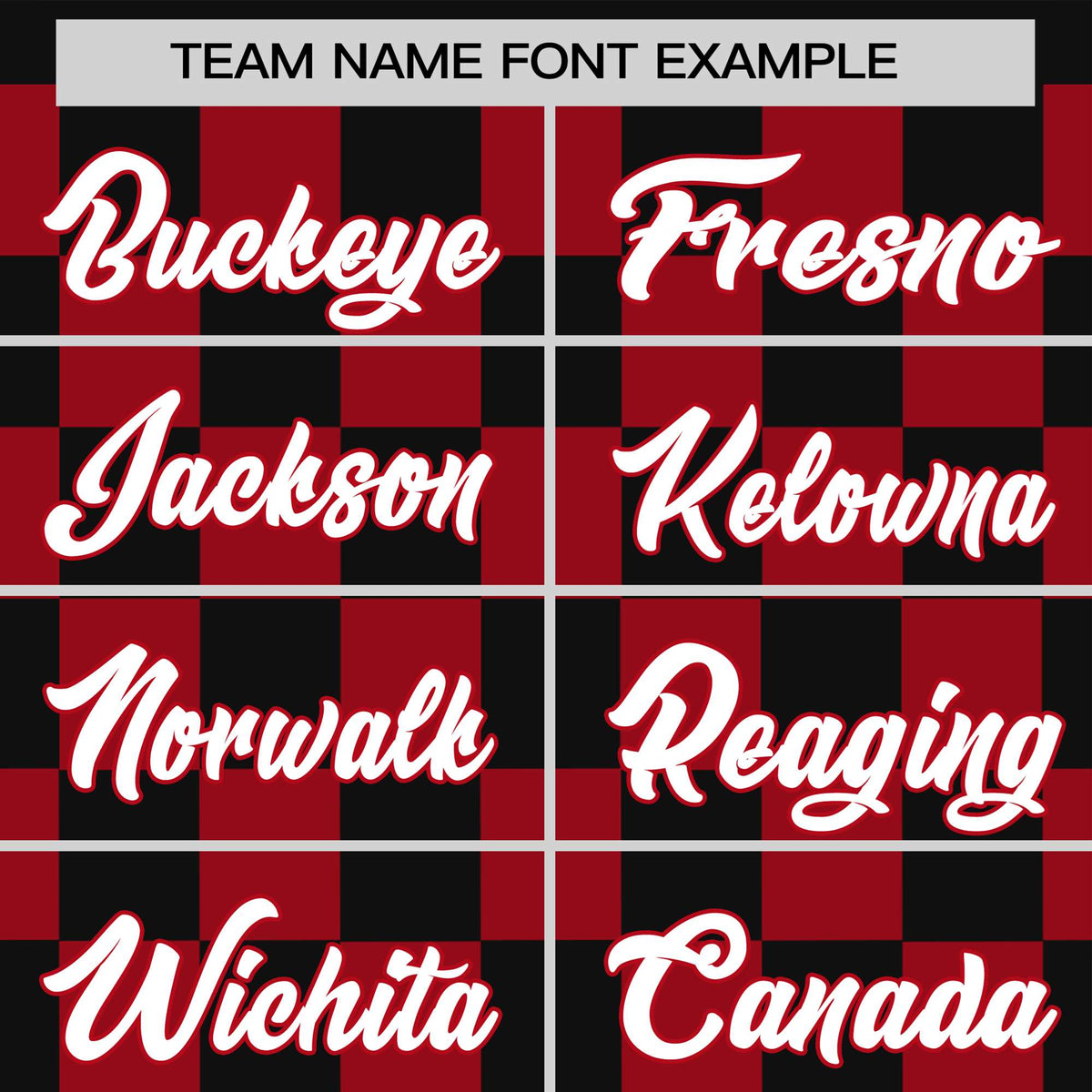 Custom Black Red Crew neck Plaid Pattern Personalized Performance T-Shirt