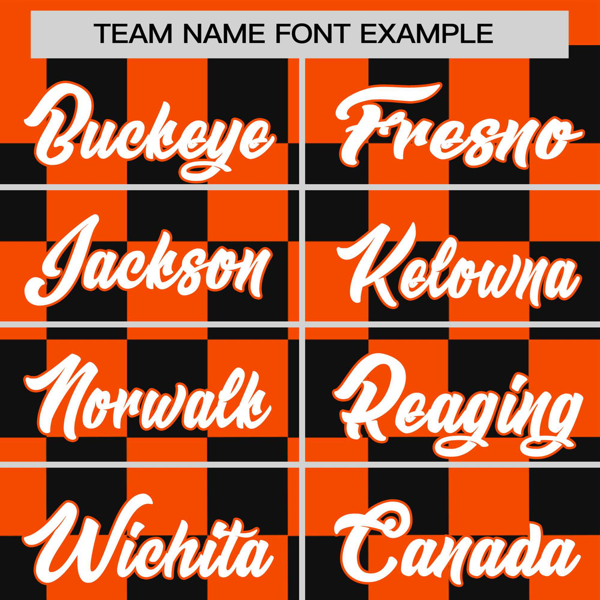 Custom Orange Purple Crew neck Plaid Pattern Personalized Performance T-Shirt