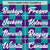 Custom Aqua Purple Crew neck Plaid Pattern Personalized Performance T-Shirt