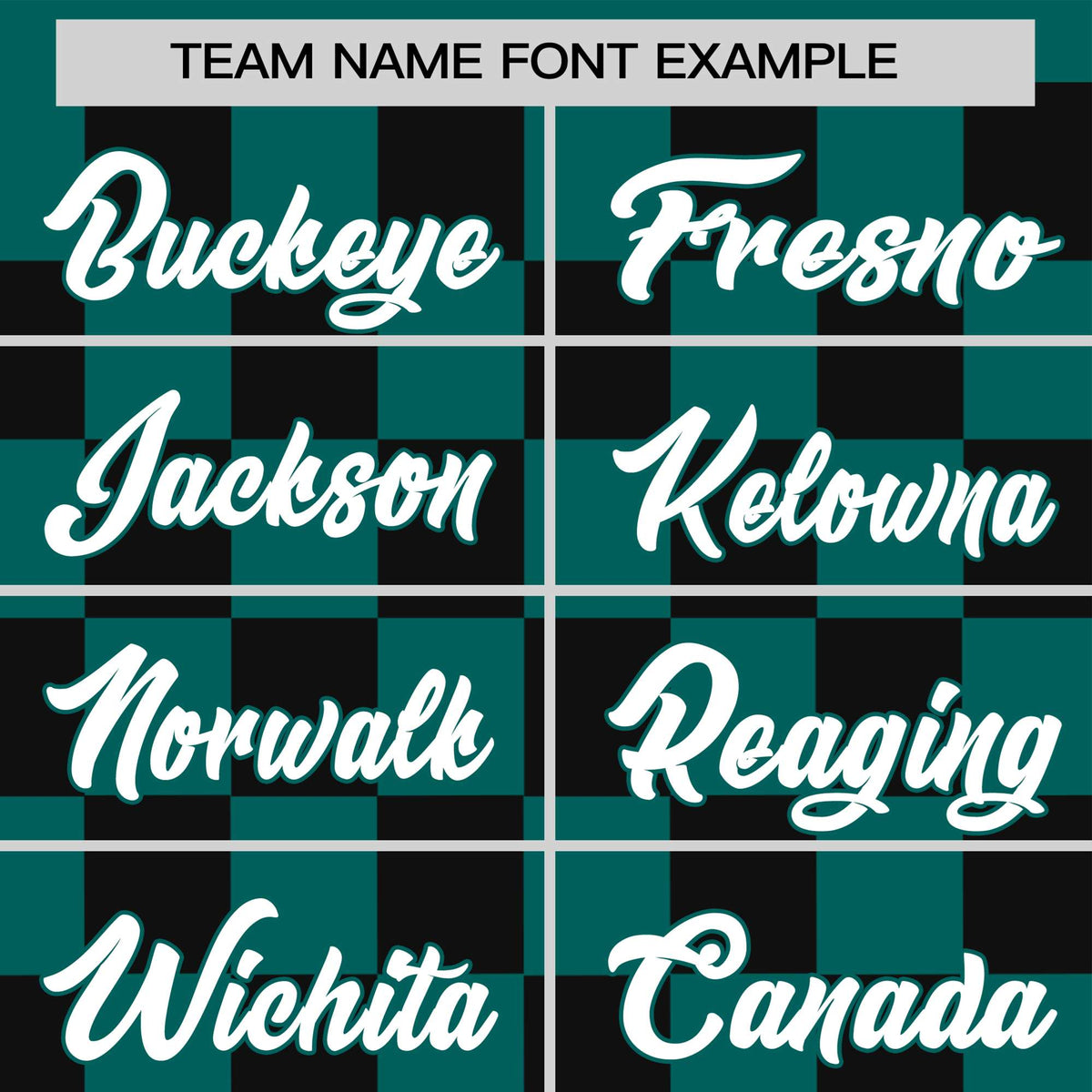 Custom Green Aqua Crew neck Plaid Pattern Personalized Performance T-Shirt