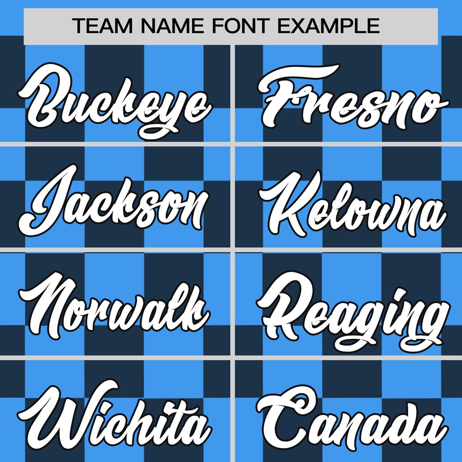 Custom Powder Blue Black Crew neck Plaid Pattern Personalized Performance T-Shirt