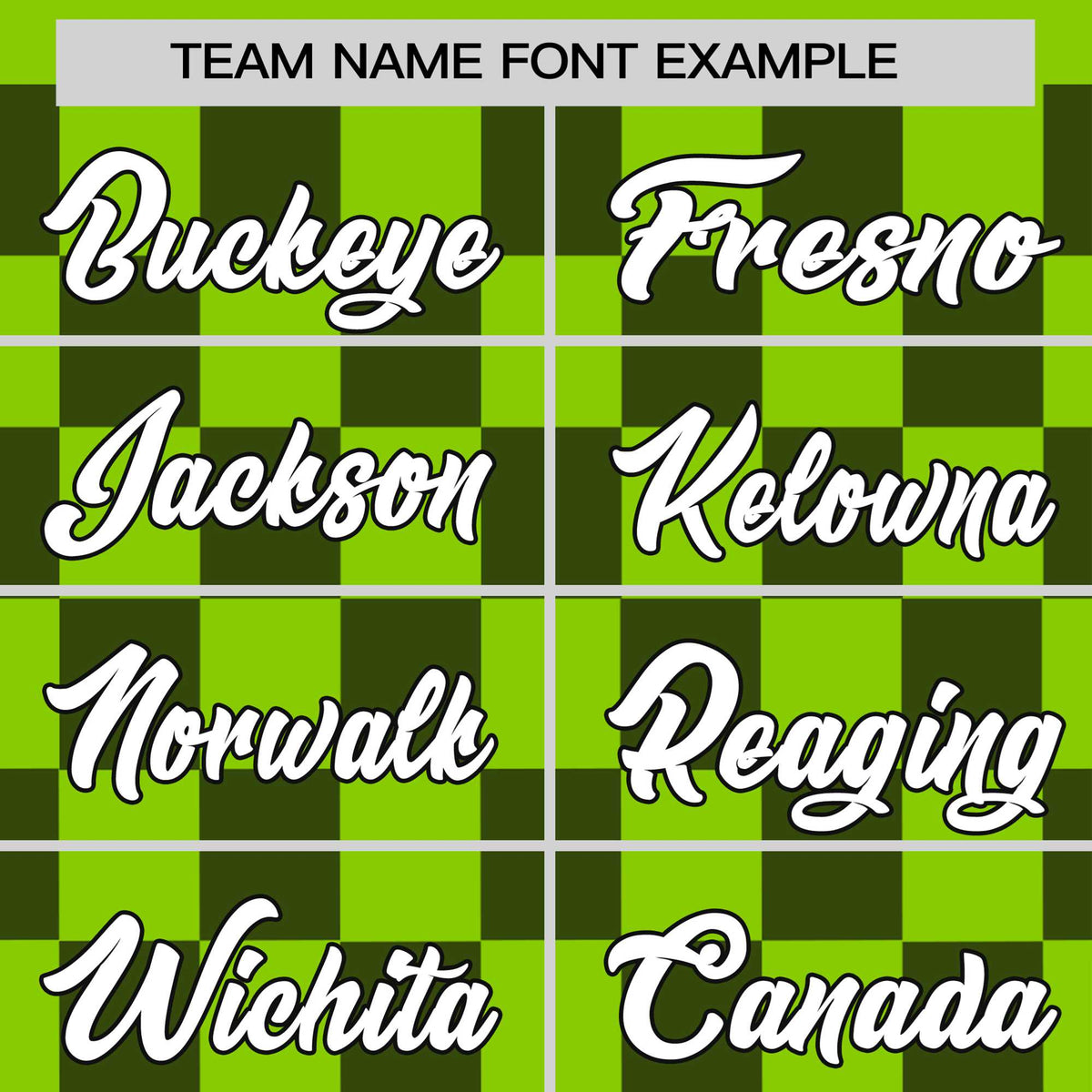 Custom Neon Green Navy Crew neck Plaid Pattern Personalized Performance T-Shirt