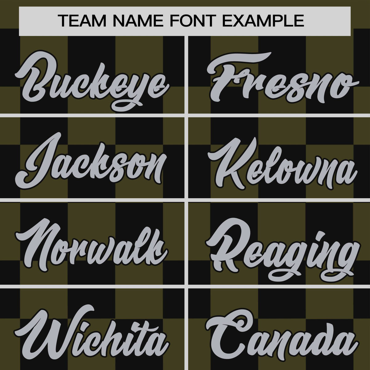 Custom Olive Gray Crew neck Plaid Pattern Personalized Performance T-Shirt