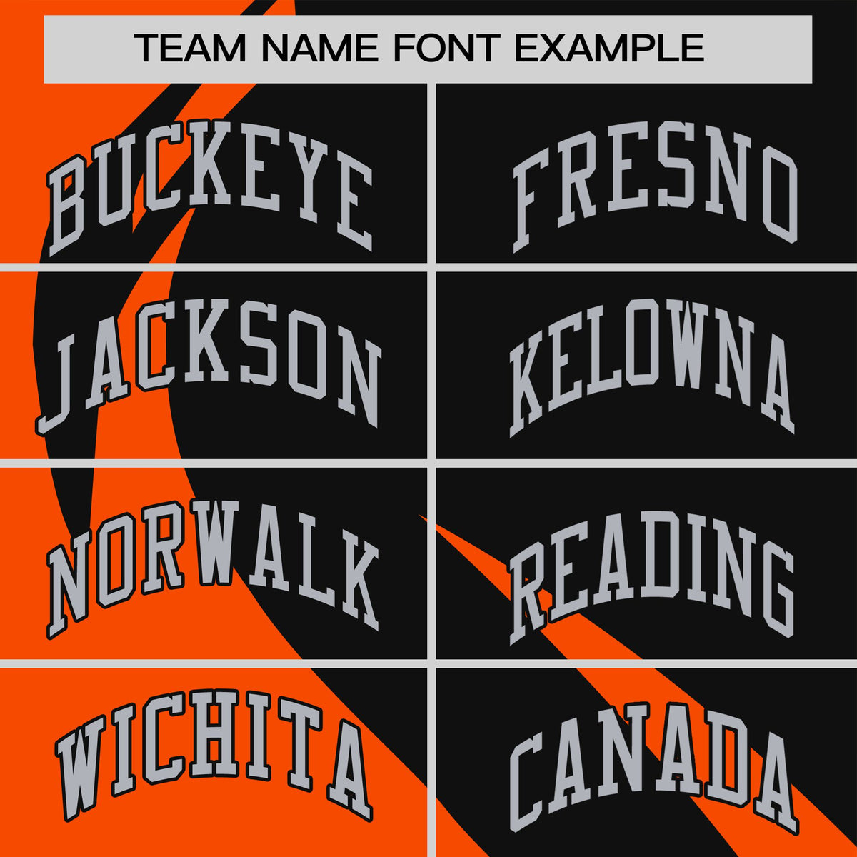 Custom Black Orange Personalized Slanting Lump Pattern Performance T-Shirt