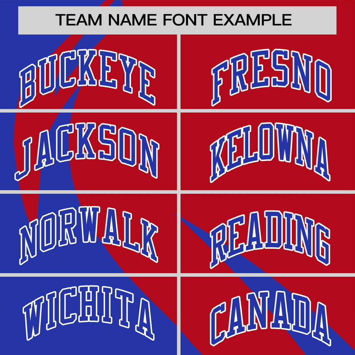 Custom Red-Royal Blue Personalized Slanting Lump Pattern Performance T-Shirt