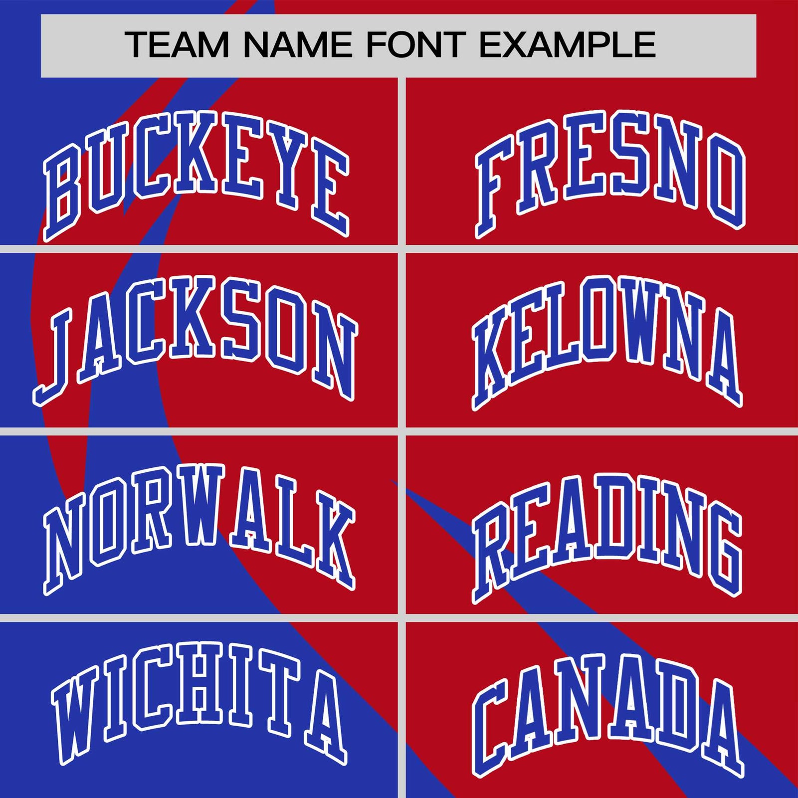 Custom Red-Royal Blue Personalized Slanting Lump Pattern Performance T-Shirt