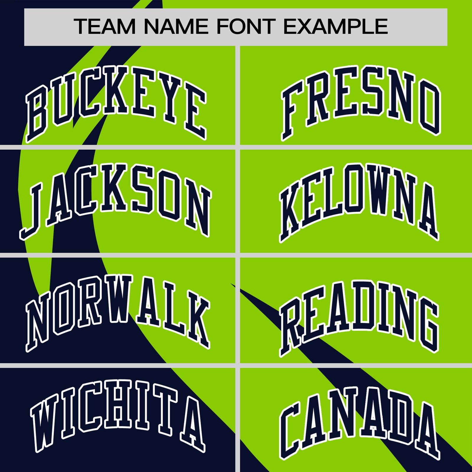 Custom Neon Green-Navy Personalized Slanting Lump Pattern Performance T-Shirt